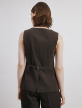 Immaculate Vegan - Albaray Chocolate Tailored Waistcoat
