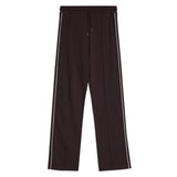 Immaculate Vegan - Albaray Burgundy Side Stripe Jogger