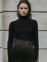 Immaculate Vegan - Albaray Black Jersey Turtle Neck