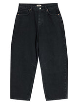 Immaculate Vegan - Albaray Black Mid-Rise Barrel Jean