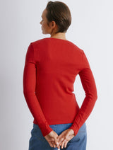 Immaculate Vegan - Albaray Red Rib Button Top