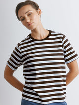 Immaculate Vegan - Albaray Chocolate Stripe T Shirt