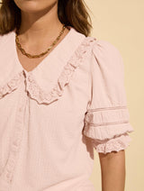 Immaculate Vegan - Baukjen Marti Organic Cotton Broderie Detail Blouse