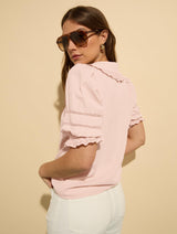 Immaculate Vegan - Baukjen Marti Organic Cotton Broderie Detail Blouse