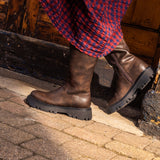 Immaculate Vegan - Bram Women's Vegan Leather Knee High Boots | Brown
