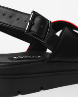 Immaculate Vegan - Bohema Glare Sandals Red made of vegan corn leather