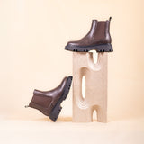 Immaculate Vegan - V.GAN Russ Women's Vegan Leather Chelsea Boots | Brown