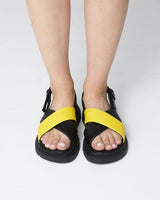 Immaculate Vegan - Bohema Glare Sandals Lemon made of vegan corn leather
