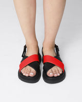 Immaculate Vegan - Bohema Glare Sandals Red made of vegan corn leather