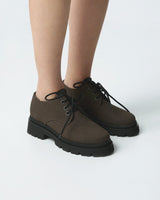 Immaculate Vegan - Bohema Women's No 2 Viridis® Corn Leather Chunky Derbs | Chocolate