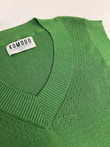 Immaculate Vegan - KOMODO Sander Women's Cotton Tencel Vest | Jungle Green