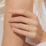 Immaculate Vegan - BLOOMTINE Illuminess™ Gold Vermeil Trio Textured Stacking Ring