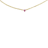Immaculate Vegan - BLOOMTINE Illuminess™ 14K Gold Vermeil Pink Trillion Necklace | Gold