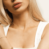 Immaculate Vegan - BLOOMTINE Illuminess™ 14K Gold Vermeil 'Light Inside Her' Single Stone Necklace | Gold