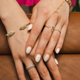 Immaculate Vegan - BLOOMTINE Angel Wing Premium 14K Gold Vermeil Bangle | Gold