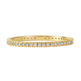 Immaculate Vegan - BLOOMTINE Illuminess™ 14K Gold Vermeil French Pave Eternity Stacking Ring | Gold