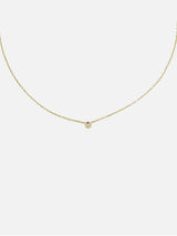 Immaculate Vegan - BLOOMTINE Illuminess™ 14K Gold Vermeil 'Light Inside Her' Single Stone Necklace | Gold
