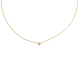 Immaculate Vegan - BLOOMTINE Illuminess™ 14K Gold Vermeil 'Light Inside Her' Single Stone Necklace | Gold