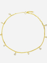 Immaculate Vegan - BLOOMTINE Illuminess™ Gold Vermeil 'Apah Water Goddess' Droplet Anklet