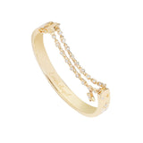 Immaculate Vegan - BLOOMTINE Illuminess™ Premium 14K Gold Vermeil Starset Bangle | Gold