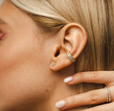 Immaculate Vegan - BLOOMTINE Illuminess™ Premium 14K Gold Vermeil Double Ear Cuff | Gold