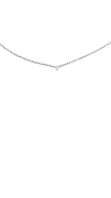 Immaculate Vegan - BLOOMTINE Illuminess™ Sterling Silver Trillion Necklace | Silver