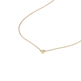 Immaculate Vegan - BLOOMTINE Illuminess™ 14K Gold Vermeil 'Light Inside Her' Single Stone Necklace | Gold