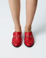 Immaculate Vegan - Bohema Shiv Women's Vegea® Grape Leather Vegan Loafers | Red