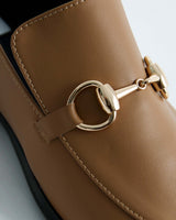 Immaculate Vegan - Bohema Shiv Women's Vegea® Grape Leather Vegan Loafers | Beige