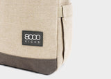 Immaculate Vegan - 8000kicks Small Hemp Backpack in Beige and Green
