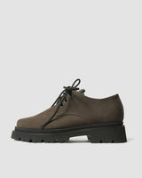 Immaculate Vegan - Bohema Women's No 2 Viridis® Corn Leather Chunky Derbs | Chocolate