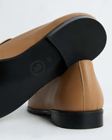 Immaculate Vegan - Bohema Shiv Women's Vegea® Grape Leather Vegan Loafers | Beige