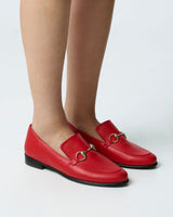 Immaculate Vegan - Bohema Shiv Women's Vegea® Grape Leather Vegan Loafers | Red