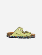 Immaculate Vegan - Nuoceans Nuo Recycled Flipflop & Cork Buckled Sandals | Seafoam