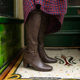 Immaculate Vegan - V.GAN Avocado Women's Vegan Leather Knee High Boots | Brown