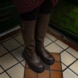 Immaculate Vegan - Bram Women's Vegan Leather Knee High Boots | Brown