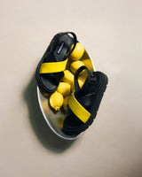 Immaculate Vegan - Bohema Glare Sandals Lemon made of vegan corn leather