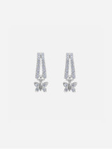 Immaculate Vegan - BLOOMTINE Enchanting Flutterfly™ Sterling Silver Butterfly Huggies | Silver