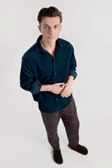 Immaculate Vegan - KOMODO Abel Men's Cotton Shirt | Dark Marine