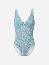 Immaculate Vegan - AQVA Swimwear Aiguablava Recycled Polyamide One-piece Swimsuit | Paisley Print XS