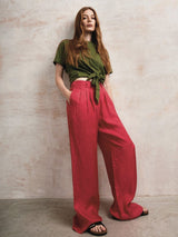 Immaculate Vegan - KOMODO Lola Women's Cupro Trousers | Berry