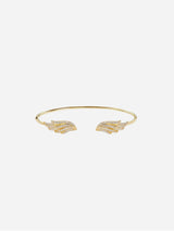 Immaculate Vegan - BLOOMTINE Angel Wing Premium 14K Gold Vermeil Bangle | Gold