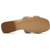 Immaculate Vegan - V.GAN Bok Women's Vegan Leather Slider Sandals | Metallic