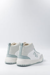 Immaculate Vegan - Mood Walk French Touch Unisex Vegan Corn Leather Sneakers | Ice Blue