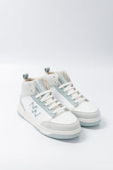 Immaculate Vegan - Mood Walk French Touch Unisex Vegan Corn Leather Sneakers | Ice Blue