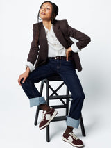 Immaculate Vegan - Mood Walk Dream Big Unisex Vegan Corn Leather Sneakers | Burgundy