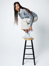 Immaculate Vegan - Mood Walk French Touch Unisex Vegan Corn Leather Sneakers | Ice Blue