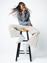 Immaculate Vegan - Mood Walk French Touch Unisex Vegan Corn Leather Sneakers | Ice Blue