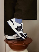 Immaculate Vegan - Mood Walk Dream Big Unisex Vegan Corn Leather Sneakers | Silver & Navy