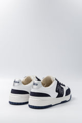 Immaculate Vegan - Mood Walk Dream Big Unisex Vegan Corn Leather Sneakers | Silver & Navy